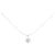 Autre Marque Collana a Fiore in Oro Bianco K14 e Diamanti Argento