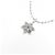 Autre Marque Collana a Fiore in Oro Bianco K14 e Diamanti Argento - vista 3