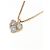 Autre Marque Collana Cuore di Diamante Au750 Rosa - vista 3