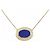 Autre Marque Collana in Lapis Lazuli e Diamanti K14YG K18YG Blu