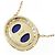 Autre Marque Collana in Lapis Lazuli e Diamanti K14YG K18YG Blu - vista 4