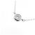 Autre Marque PT900 Solitär-Diamantkette Silber - Ansicht 3