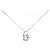 Autre Marque Collana in berillo in oro bianco Au750 Argento