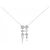 Autre Marque Collana con perle Akoya e diamanti K14WG K10WG Argento