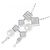 Autre Marque Collana con perle Akoya e diamanti K14WG K10WG Argento - vista 3