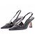 Aeyde Slingbacks aus Leder schwarz
