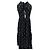 Autre Marque ASCENO Kleid mit Punkten Schwarz - Ansicht 2