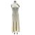 Autre Marque Weißes Kleid mit Golddetails