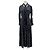 Autre Marque Vestido largo de seda con peso RIXO Negro