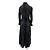 Autre Marque Vestido largo de seda con peso RIXO Negro - vista 2