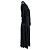 Autre Marque Vestido largo de seda con peso RIXO Negro - vista 3