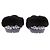 Mule nere con strass Crocs x Simone Rocha Nero - vista 5
