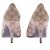 Gucci Monogramm Pumps Beige Stoff Größe 37 - Ansicht 4