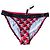 Tommy Hilfiger Bikini-Unterteil mit rot-schwarzem Print Weiß
