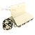 Chanel Chain Wallet in tweed nero beige oro D'oro - vista 7