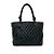Chanel Cambon Line Coco Mark Leder Tote Bag Schwarz