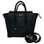 Céline Bolso de mano Celine Luggage Nano Shopper de piel Negro