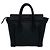 Céline Bolso de mano Celine Luggage Nano Shopper de piel Negro - vista 3