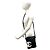 Mini borsa a tracolla in pelle nera Chanel Cambon Line Nero Bianco - vista 2