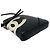 Mini borsa a tracolla in pelle nera Chanel Cambon Line Nero Bianco - vista 7