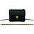 Timeless Chanel Vintage Matelassé Coco Lammfell Mini Schultertasche mit Kette Schwarz