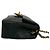 Timeless Chanel Vintage Matelassé Coco Lammfell Mini Schultertasche mit Kette Schwarz - Ansicht 6
