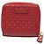 Portafoglio piccolo con zip Gucci Rosso Microguccissima
