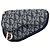 Pochette Saddle in tela Blue Diorissimo Blu navy