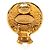 Orecchini Chanel Gold CC placcati oro tondi con clip D'oro - vista 3