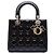 Lady Dior Cannage Dior in violetem Lackleder, Größe Medium Lila