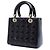 Lady Dior Cannage Dior in violetem Lackleder, Größe Medium Lila - Ansicht 2