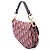 Borsa Saddle in tela Oblique Dior rossa mini Rosso Bordò - vista 2
