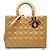 Dior Beige Large Patent Cannage Lady Dior
