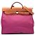 Hermès Pink Toile Herbag Zip 39 Rosa