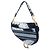 Bolsa Saddle em lona azul bordada com efeito tie dye Dior Azul marinho - vista 2