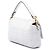 Borsa Baguette in Pelle con Logo Zucca in Rilievo Bianca Fendi Bianco - vista 2