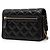 Chanel Black Mini CC gestepptes Lammleder Coco Clips Wallet on Chain Schwarz - Ansicht 2