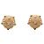 Orecchini a clip Chanel Beige CC in resina e placcati in oro