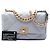 Chanel Gray Medium Lambskin 19 Flap Marrone Grigio - vista 7