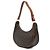 Céline Borsa a tracolla Ava in tela rivestita Triomphe marrone Celine Marrone scuro - vista 2