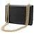 Louis Vuitton Black Leather Louise Chain MM Nero - vista 2