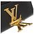 Louis Vuitton Black Leather Louise Chain MM Nero - vista 8