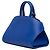Salvatore Ferragamo Borsa Hug in pelle di vitello blu Ferragamo XS - vista 2