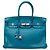 Hermès Blue Clemence Verso Birkin Retourne 35