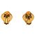 Orecchini a clip a rombo placcati oro e resina Gold CC Chanel D'oro - vista 2