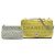 Chanel Flap in pelle di vitello traforata gialla con occhielli logo Giallo - vista 7