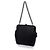 Borsa a Spalla Chanel Black Pleated Satin Frame Pearl Chain Fringe Nero - vista 2