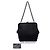 Borsa a Spalla Chanel Black Pleated Satin Frame Pearl Chain Fringe Nero - vista 6
