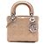 Dior Mini Lady Dior in agnello cannage iridescente oro D'oro