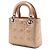 Dior Mini Lady Dior in agnello cannage iridescente oro D'oro - vista 2